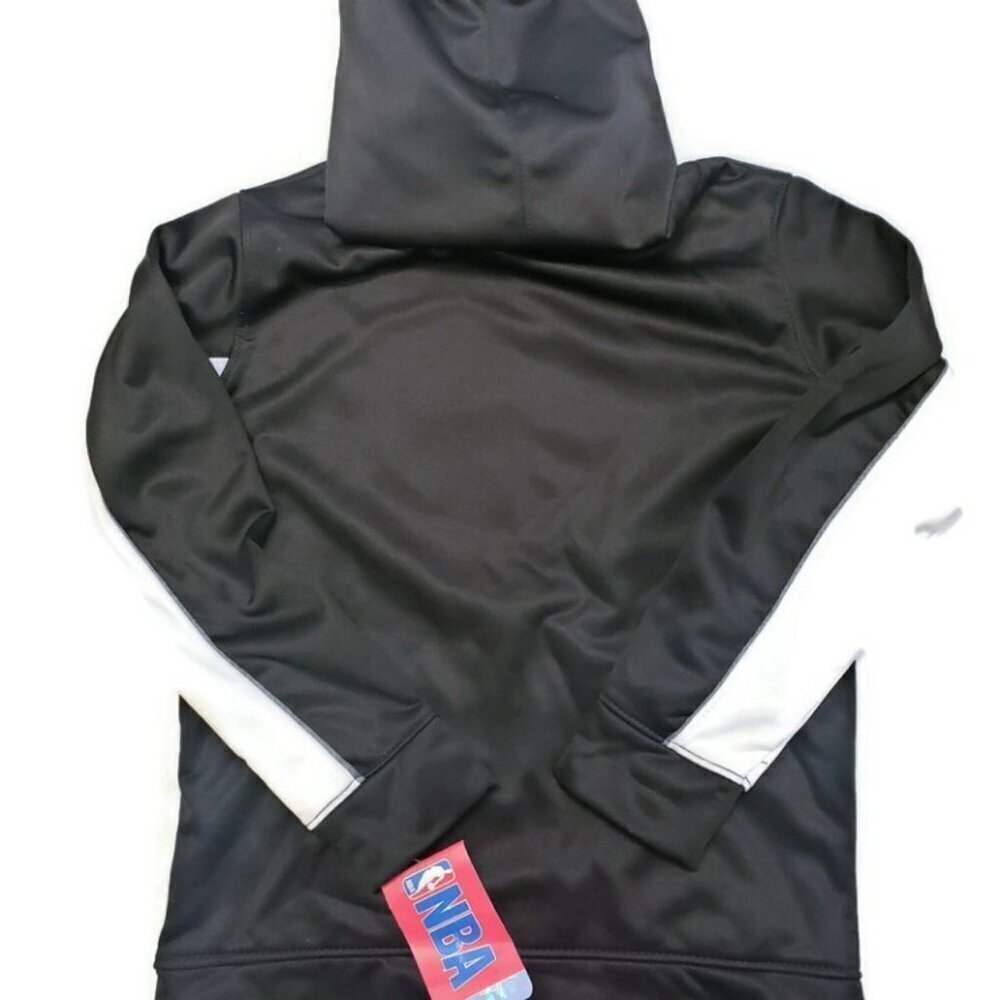 NBA Brooklyn Nets Boys Size XS (4/5) Youth Kids Pullover Hoodie Black - Picture 3 of 5